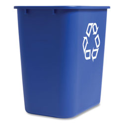 Coastwide Professional™ Open Top Indoor Recycling Container, Plastic, 7 gal, Blue