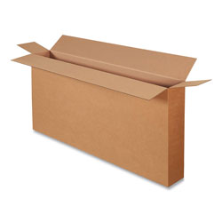 Coastwide Professional™ Fixed-Depth Shipping Boxes, 275 lb Mullen Rated, Full Overlap Container, 54 x 8 x 28, Brown Kraft