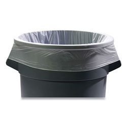 Coastwide Professional™ AccuFit Linear Low-Density Can Liners, 55 gal, 1.3 mil, 40 in x 53 in, Clear, 100/Carton