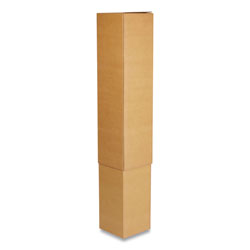 Coastwide Professional™ Telescoping Inner Boxes, 200 lb Mullen Rated, Half Slotted Container, 6 x 6 x 48 to 90, Brown Kraft, 25/Bundle