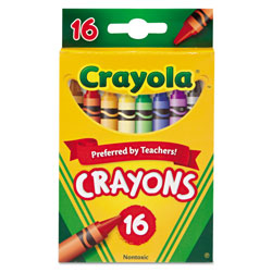 Crayola Classic Color Crayons, Peggable Retail Pack, 16 Colors