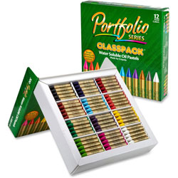 Crayola Portfolio Classpack Water Soluble Oil Pastels, 300/BX, Ast