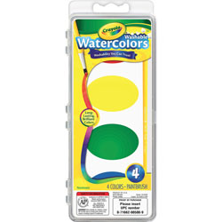 Crayola So Big Washable Watercolor Set, 4 Assorted Colors