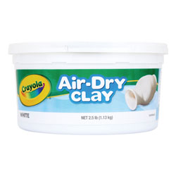 Crayola Air-Dry Clay, White, 2 1/2 lbs
