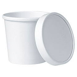 Dart Flexstyle Food Lid Container, 3.6 in Dia., 12.1 oz, White, 250/Carton