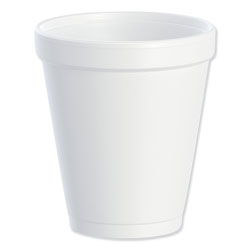 Dart Foam Drink Cups, 8oz, White, 25/Bag, 40 Bags/Carton