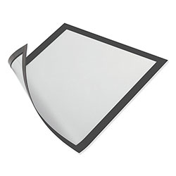 Durable Office DuraClip® DURAFRAME Magnetic Sign Holder, 5.5 x 8.5, Black Frame, 2/Pack