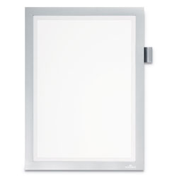 Durable DURAFRAME Note Sign Holder, 8 1/2 in x 11 in, Silver Frame