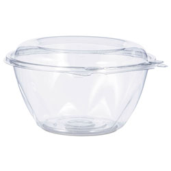 Dart Tamper-Resistant, Tamper-Evident Bowls with Dome Lid, 32 oz, Clear, 150/Carton