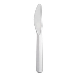 Dart Bonus Polypropylene Cutlery, Knife, White, 5 in, 1000/Carton