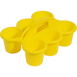 Deflecto Antimicrobial Kids 6 Cup Caddy - 6 Compartment(s) - 5.3 in Height x 12.1 in Width x 9.6 in Depth
