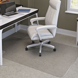 Deflecto RollaMat Studded Beveled Mat for Med/High Pile Carpet, 48w x 60h, Clear