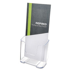 Deflecto DocuHolder for Countertop/Wall-Mount, Leaflet Size, 4.25w x 3.25d x 7.75h, Clear (DEF77501)