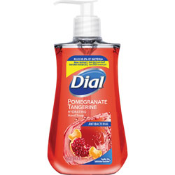 Dial Antimicrobial Liquid Soap, 7 1/2 oz Pump Bottle, Pomegranate & Tangerine