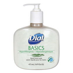 Dial Basics Liquid Hand Soap, Fresh Floral, 16 oz Pump Bottle