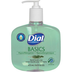 Dial Complete® Basics Liquid Hand Soap - 16 fl oz (473.2 mL) - Hand, Healthcare, School, Office, Restaurant, Daycare - Green - 1 Each