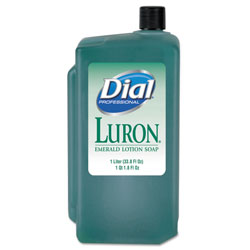 Dial Emerald Lotion Soap, Lavender, Green, 1000mL Refill, 8/Carton