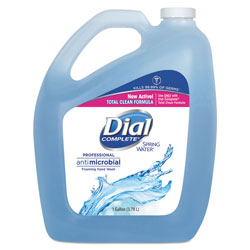Dial Antimicrobial Foaming Hand Wash, Spring Water, 1 gal Bottle