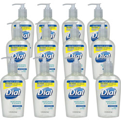 Dial Antimicrobial Liquid Hand Soap, 7.5oz., Clear