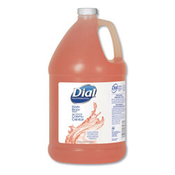 Dial Body and Hair Care, 1 gal Bottle, Gender-Neutral Peach Scent, 4/Carton (03986DIAL)