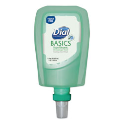 Dial FIT Basics Hypoallergenic Foaming Hand Wash Universal Touch Free Refill, Honeysuckle, 1 L Refill, 3/Carton