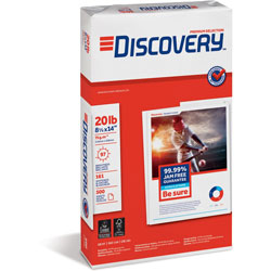 Discovery White Multipurpose Paper, 8 1/2 x 14, 95 Bright, 20 lb, 500 Sheets Per Ream, Case of 10 Reams