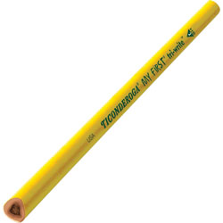 Dixon Ticonderoga #2 Pencil, Triangular Shape, Beginner Without Eraser, 36/BX