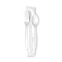 Dixie Heavyweight Polystyrene Cutlery, Fork/Knife/Spoon, Champagne, 250/Carton