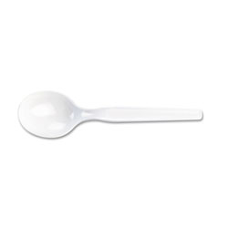 Dixie Plastic Cutlery, Heavy Mediumweight Soup Spoon, 1,000/Carton