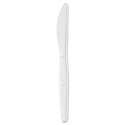 Dixie SmartStock Plastic Cutlery Refill, Knife, 6.3 in, Series-B Mediumweight, White, 40/Pack, 24 Packs/Carton