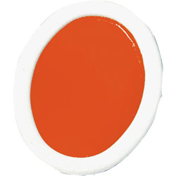 Prang Watercolor Refills,Oval-Pan,Semi-Moist,12/Dz,Red Orange