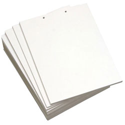 Domtar Custom Cut-Sheet Copy Paper, 92 Bright, 2-Hole Top Punched, 20 lb, 8.5 x 11, White, 500 Sheets/Ream