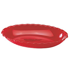 Cambro Deli Platter Oval 15 in X 12 in Red