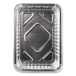 Durable Packaging Aluminum Closeable Containers, 1.5 lb Oblong, 500/Carton