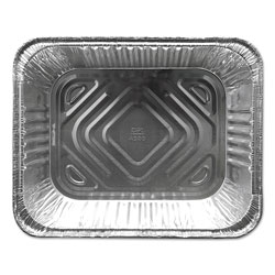Durable Packaging Aluminum Steam Table Pans, Half Size, Deep, 100/Carton
