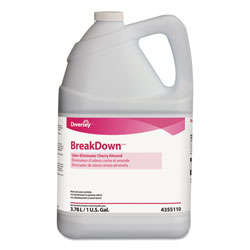 Diversey Breakdown Odor Eliminator, Cherry Almond Scent, Liquid, 1 gal Bottle, 4/Carton