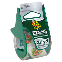 Duck® EZ Start Premium Packaging Tape with Dispenser, 1.5 in Core, 1.88 in x 22.2 yds, Clear