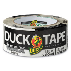 ShurTech Brands LLC MAX Duct Tape, 3 in Core, 1.88 in x 20 yds, White