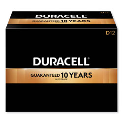 Duracell CopperTop Alkaline D Batteries, 12/Box