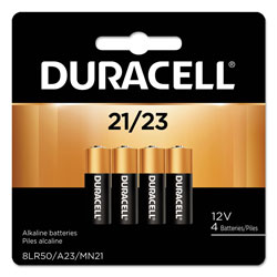 Duracell Specialty Alkaline Battery, 21/23, 12V, 4/Pack