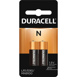 Duracell Coppertop N Alkaline Batteries - For GPS Device, Car Alarm, Keyfob Transmitter - N - 1.5 V DC - Alkaline - 12 / Carton