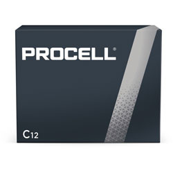 Duracell Procell Alkaline C Batteries, 12/Box