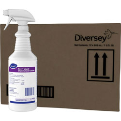 Diversey Envy Liquid Disinfectant Cleaner - Ready-To-Use Liquid - 32 fl oz (1 quart) - Lavender, Ammonia Scent - 12 Pack - Clear