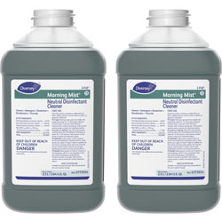 Diversey Morning Neutral Disinfectant Cleaner - Liquid - 84.5 fl oz (2.6 quart) - Fresh Scent - 2 / Carton - Blue