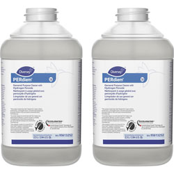 Diversey Hydrogen Peroxide Cleaner - Concentrate Liquid - 84.5 fl oz (2.6 quart) - Bottle - 2 / Carton - Clear