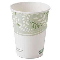 Dixie EcoSmart Hot Cups, Paper w/PLA Lining, Viridian, 8oz, 1000/Carton