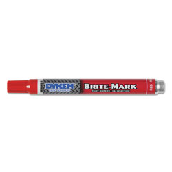 Dykem BRITE-MARK Paint Markers, Medium Bullet Tip, Red