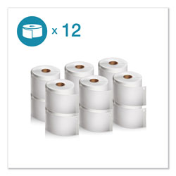 Dymo LW Shipping Labels, 2.31 in x 4 in, White, 300/Roll, 12 Rolls/Pack