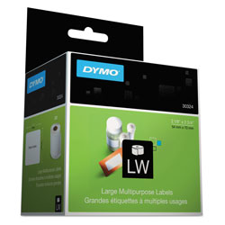 Dymo LW Multipurpose Labels, 2.75 in x 2.12 in, White, 320 Labels/Roll