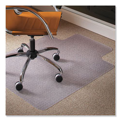 E.S. Robbins Natural Origins Chair Mat with Lip For Carpet, 36 x 48, Clear